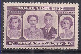 Swaziland 1947 KGV1 1/- Royal Visit MNH SG 45 ( M564 ) - Swasiland (...-1967)