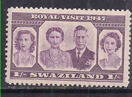 Swaziland 1947 KGV1 1/- Royal Visit MNH SG 45 ( M884 ) - Swasiland (...-1967)