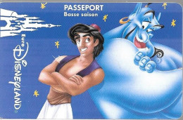 PASS--EURODISNEYLAND-ALADDIN- V°N° VGS SE 00076-VALIDE Le 07/12/ Des 19H TBE/RARE - Passeports Disney