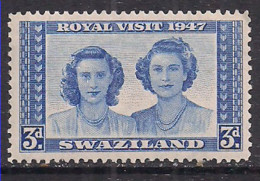 Swaziland 1947 KGV1 3d Royal Visit MNH SG 44 ( L1371 ) - Swaziland (...-1967)