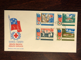 SAMOA FDC COVER 1967 YEAR RED CROSS HOSPITAL HEALTH MEDICINE STAMPS - Samoa