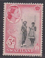 Swaziland 1958 QE2 3d Courting Couple MNH SG 56 ( L1032 ) - Swaziland (...-1967)