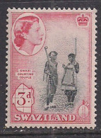 Swaziland 1958 QE2 3d Courting Couple MNH SG 56 ( L935 ) - Swasiland (...-1967)