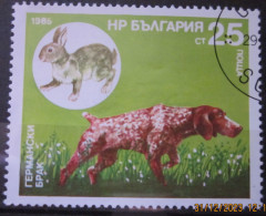 BULGARIA 1985 ~ S.G. 3310, ~ HUNTING DOGS. ~  VFU #02543 - Oblitérés