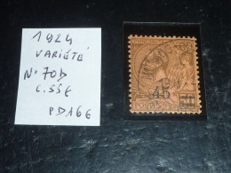 MONACO 1924 N°70b VARIETE - OBLITERE - Used Stamps