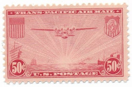 US AIRMAIL - 50c China Clipper Airmail Of 1937 - C22 XF - 1b. 1918-1940 Ongebruikt