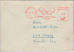 51133 - GERMANY - POSTAL HISTORY - 1963 Olympic Comitee Postmark On Cover - Ete 1964: Tokyo