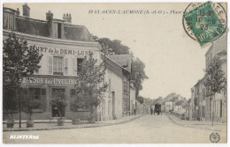 Saint Ouen L Aumone (95) Place De La Demi Lune , Envoyée En 1923 - Saint-Ouen-l'Aumône