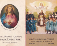 Calendarietto - Orfanotrofio Antoniano - Messina - Anno 1940 - Formato Piccolo : 1921-40