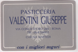 Calendarietto - Pasticeria - Valentini Giuseppe - Roma - Anno 1980 - Formato Piccolo : 1921-40