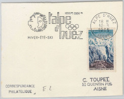 51152 - FRANCE - POSTAL HISTORY - Winter Olympic - Special Postmark On Card 1965 - Winter 1968: Grenoble