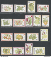 1994-95 BERMUDA - 17 Valori-Frutti Catalogo Michel N. 650-54+659-64+673-78 - MNH** - Autres & Non Classés