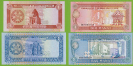 Turkmenistan - 1, 5 Manat Banknoten 1993 UNC    (18209 - Other - Asia