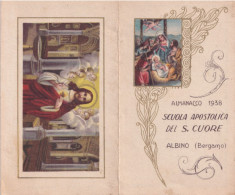 Calendarietto - Scuola Apostolica Del S.cuore - Albino - Bergamo - Anno 1938 - Tamaño Pequeño : 1921-40