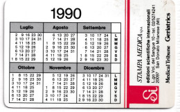 Calendarietto - Stampa Medica - Edizione Scientifica Internazionale - San Donato Milanese - Anno 1990 - Small : 1981-90