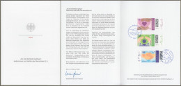 Bund: Minister Card - Ministerkarte Typ VII , Mi-Nr. 3811-13 ESST: " Wohlfahrt - Helferinnen Und Helfer Der Menschheit " - Briefe U. Dokumente