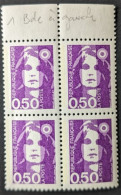 2619b**x Bloc De 4  Briat 1bande De Phosphore à Gauche - Unused Stamps