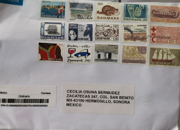 2024 Dinamarca Multifranked Cover Si Conduce No Maneje Stamp - Airmail
