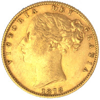 Royaume-Uni-Souverain Victoria  1873 Londres - 1 Sovereign