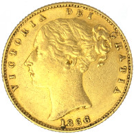 Royaume-Uni-Souverain Victoria  1866 Londres - 1 Sovereign