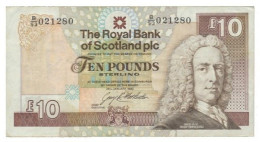 Scotland - 10 Pounds - 28.01.1992 - Pick 353.a1 - Serie B/53 - The Royal Bank Of Scotland Plc - United Kingdom - 10 Ponden