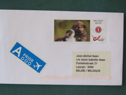 Belgium 2022 Cover Leuven Local - Cat Dog - Storia Postale