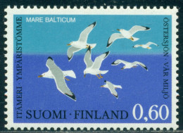 1974 Environmental Protection,saving The Baltic Sea,herring Gull,Finland,748,MNH - Gaviotas