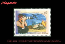 CUBA MINT. 2002-16 III ENCUENTRO DE CORRESPONSALES DE GUERRA EN LA HABANA - Nuevos