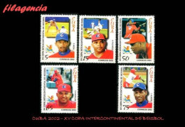 CUBA MINT. 2002-20 XV COPA INTERCONTINENTAL DE BÉISBOL - Nuevos