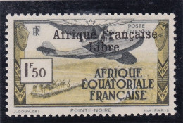 France Colonie AEF N° 14 Neuf ** Afrique Française Libre - Oblitérés