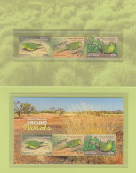 AUSTRALIA 2024 Aussie Birds, GROUND PARROTS, Set & MINISHEET MNH In STAMP PACK (**) - Unused Stamps