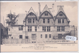 REIMS- HOTEL LE VERGEUR EN RECONSTRUCTION- VUE PRISE EN 1926 - Reims