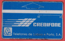 Telecarte Used Phone Card Credifone Portugal Telefones Lisboa E Porto TLP - Portogallo