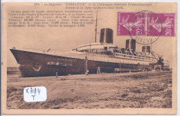 PAQUEBOTS- LE NORMANDIE- DESTINE A LA LIGNE LE HAVRE-NEW YORK - Steamers