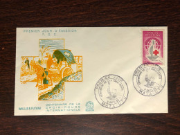 WALLIS & FUTUNA FDC COVER 1963 YEAR RED CROSS HEALTH MEDICINE STAMPS - Brieven En Documenten