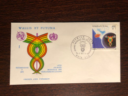 WALLIS & FUTUNA FDC COVER 1981 YEAR TELECOMMUNICATIONS & HEALTH MEDICINE STAMPS - Storia Postale