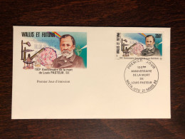 WALLIS & FUTUNA FDC COVER 1995 YEAR PASTEUR HEALTH MEDICINE STAMPS - Cartas & Documentos