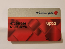 ISRAEL-Bank Hapoalim Card-update-rents Money And Accounts-(972955356)-GOOD CARD- - Credit Cards (Exp. Date Min. 10 Years)