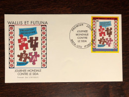 WALLIS & FUTUNA FDC COVER 1998 YEAR AIDS SIDA HEALTH MEDICINE STAMPS - Cartas & Documentos