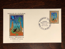 WALLIS & FUTUNA FDC COVER 2007 YEAR TELEMEDICINE HEALTH MEDICINE STAMPS - Lettres & Documents