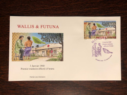 WALLIS & FUTUNA FDC COVER 2010 YEAR RED CROSS HEALTH MEDICINE STAMPS - Covers & Documents