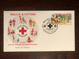 WALLIS & FUTUNA FDC COVER 2021 YEAR RED CROSS HEALTH MEDICINE STAMPS - Storia Postale