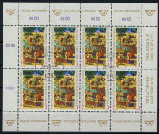 Österreich Kleinbogen Tag Der Briefmarke 2127 Philatelie Ersttagsstempel 1994 - Cartas & Documentos