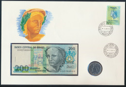 Geldschein Banknote Banknotenbrief Brasilien 1995 Schön Und Exotisches Motiv - Otros & Sin Clasificación