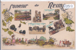 REIMS- SOUVENIR DE REIMS- CARTE MULTI-VUES - Reims