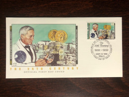 MARSHALL ISL. FDC COVER 1998 YEAR FLEMING PENICILLIN HEALTH MEDICINE STAMPS - Marshall