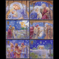 GUERNSEY 2002 - Scott# 784-9 Christmas Set Of 6 MNH - Guernesey