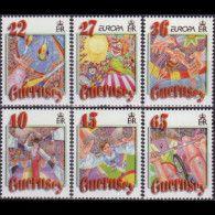 GUERNSEY 2002 - Scott# 756-61 Europa-Circus Set Of 6 MNH - Guernesey