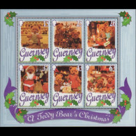 GUERNSEY 1997 - Scott# 614a S/S Teddy Bears MNH - Guernesey