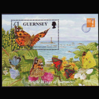 GUERNSEY 1997 - Scott# 590 S/S Butterfly MNH - Guernesey